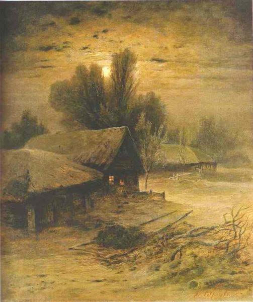 Alexei Savrasov Winter Night oil painting picture